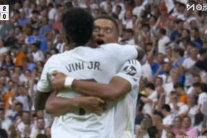 又一个世界波！姆巴佩禁区外原地摆腿远射破门，5场西甲打进5球