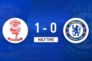 半场-切尔西0-1林肯城 约根森险送礼斯特基破门蓝军半场0射正