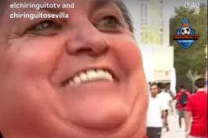 赫伊森父亲转发视频，塞维利亚女球迷激动庆祝4-1大胜巴萨