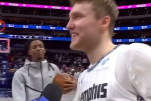 莫兰特插入斯潘塞采访：今晚最好的射手 不是来自金州的那个家伙~