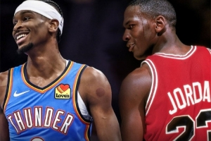 NBA官方：连续三赛季场均30+且命中率不低于50%后卫 SGA和乔丹