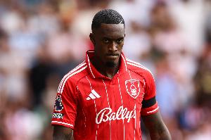 太阳报：森林边锋奥多伊认真考虑代表加纳，参加明年世界杯