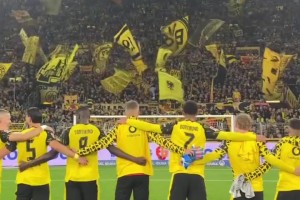 开局不错！德甲主场战胜狼堡，多特赛后球迷互动环节！