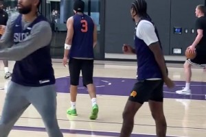 太阳队开启训练营训练，氛围十足